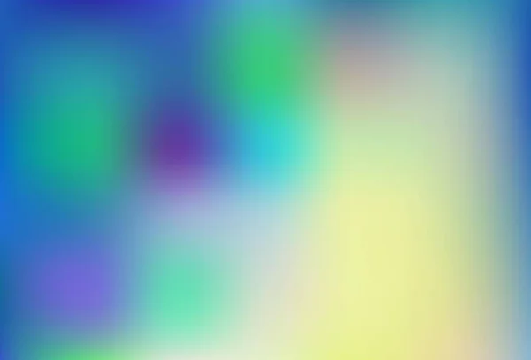 Light Blue Green Vector Blurred Bright Background Colorful Abstract Illustration — Vetor de Stock