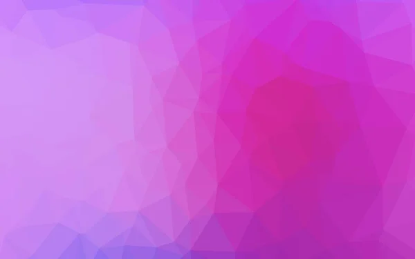 Světle Růžová Modrý Vektor Zářící Trojúhelníkový Vzor — Stockový vektor