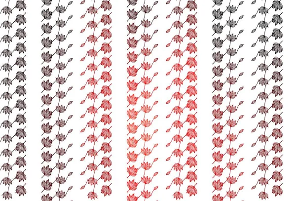 Светло Красный Векторный Фон Элегантная Яркая Иллюстрация Листьями Естественном Стиле — стоковый вектор