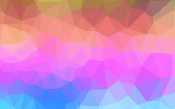 Light Multicolor Rainbow Vector Blurry Triangle Template — Stock Vector