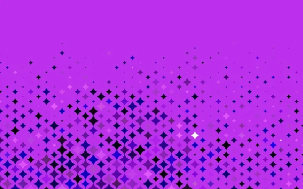 Textura Vetor Roxo Claro Com Belas Estrelas — Vetor de Stock