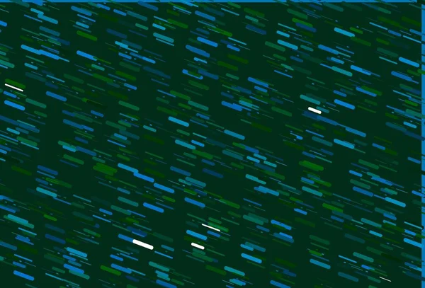 Světle Modrá Zelené Vektorové Pozadí Přímkami Čáry Rozmazaném Abstraktním Pozadí — Stockový vektor