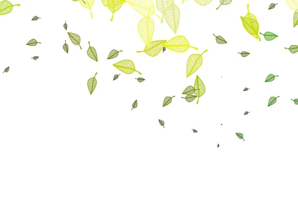 Hellgrüner Gelber Vektor Handbemalter Hintergrund Kreative Illustration Einfachen Stil Mit — Stockvektor