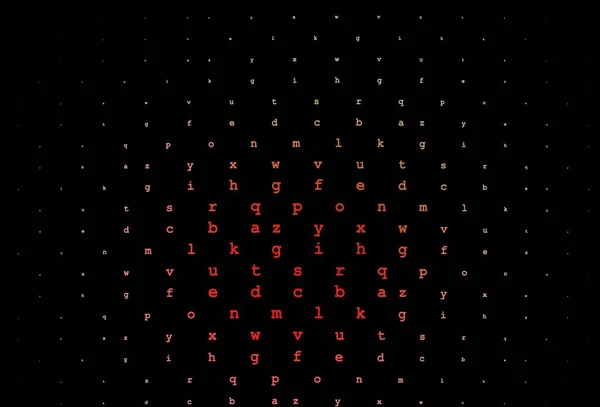 Dunkelgrüne Rote Vektorvorlage Mit Isolierten Buchstaben Moderne Geometrische Illustration Mit — Stockvektor
