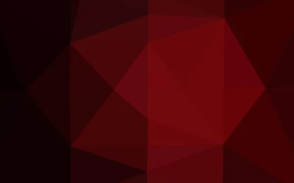 Σκούρο Κόκκινο Διάνυσμα Λάμπει Τριγωνικό Φόντο — Διανυσματικό Αρχείο