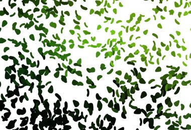 Açık yeşil, soyut formlu sarı vektör arkaplan. Rastgele şekillerle soyut tarzda dekoratif tasarım. Kartvizitiniz için modern tasarım.