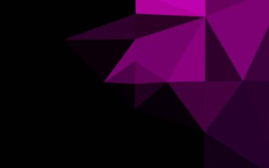 Koyu Mor vektör soyut çokgen düzeni.