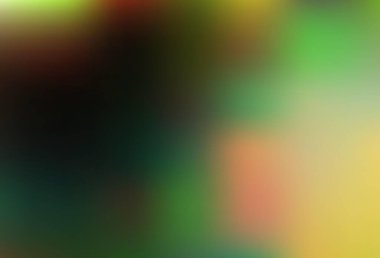 Koyu yeşil, sarı vektör soyut şablonu. Bulanık ve gradyan renkte renkli çizimler. Tasarımınız için akıllı doku.