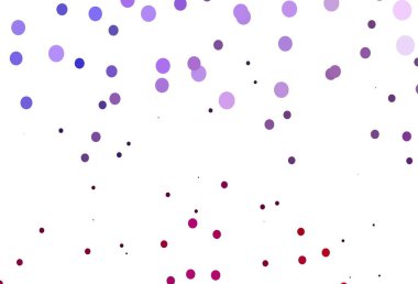 Açık pembe, noktalı mavi vektör arkaplanı. Bulanık yağmur damlaları olan soyut bir çizim. Suyun deseni, yağmur damlaları.