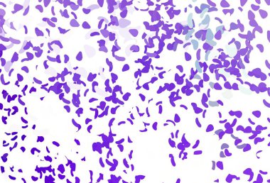 Kaotik şekilli açık mor vektör deseni. Rastgele şekillerle soyut tarzda dekoratif tasarım. İşiniz için en iyi akıllı tasarım.