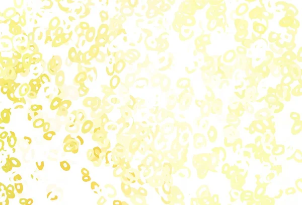 Amarelo Claro Modelo Vetor Laranja Com Círculos Bela Ilustração Colorida — Vetor de Stock
