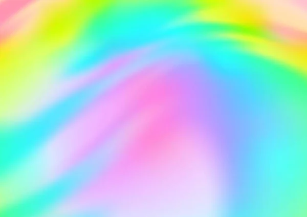 Light Multicolor Rainbow Vektor Template Mit Gebogenen Bändern — Stockvektor