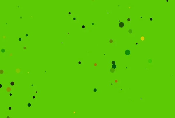 Світло Зелений Жовтий Векторний Фон Бульбашками Розмитий Декоративний Дизайн Абстрактному — стоковий вектор