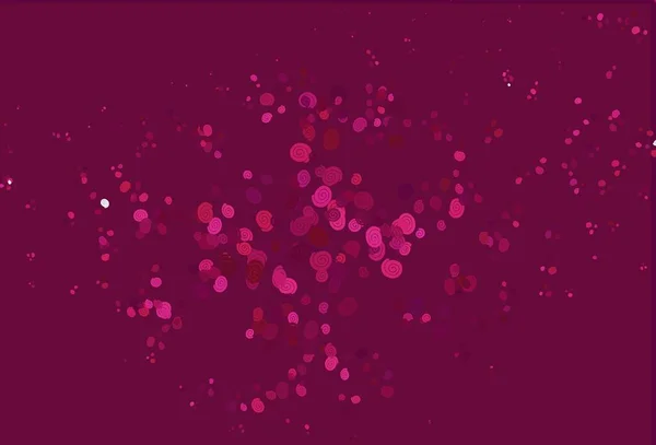 Светло Розовый Векторный Рисунок Линиями Овалами Сияющая Кривая Иллюстрация Мраморном — стоковый вектор