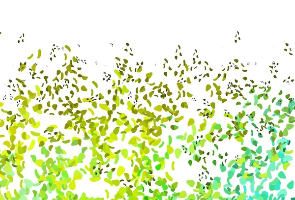 Ανοιχτό Πράσινο Κίτρινο Διανυσματικό Μοτίβο Χαοτικά Σχήματα Πολύχρωμες Χαοτικές Μορφές — Διανυσματικό Αρχείο