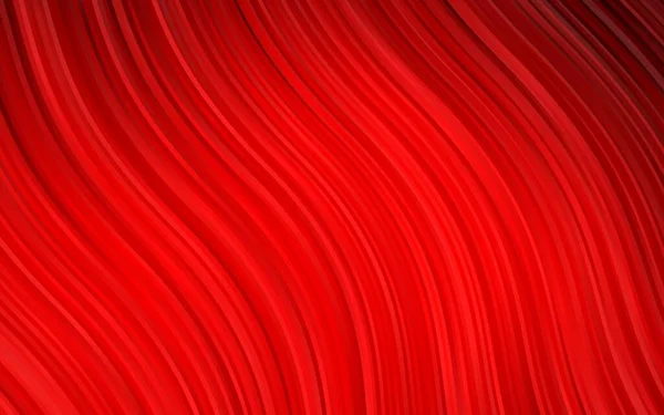 Fond Vectoriel Rouge Clair Avec Des Cercles Courbes — Image vectorielle