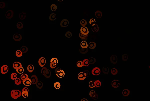 泡のダークオレンジのベクトルの背景 泡と抽象的なスタイルでぼやけた装飾的なデザイン ブランドブックのテンプレート — ストックベクタ