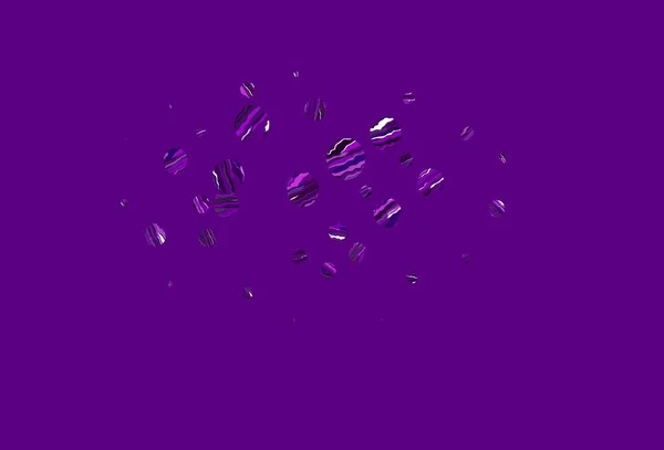 带有圆圈的浅紫色矢量模板 采用带气泡的抽象风格的模糊装饰设计 水的形态 — 图库矢量图片