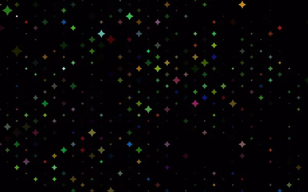 Φως Πολύχρωμο Rainbow Διανυσματικό Μοτίβο Αστέρια Των Χριστουγέννων — Διανυσματικό Αρχείο