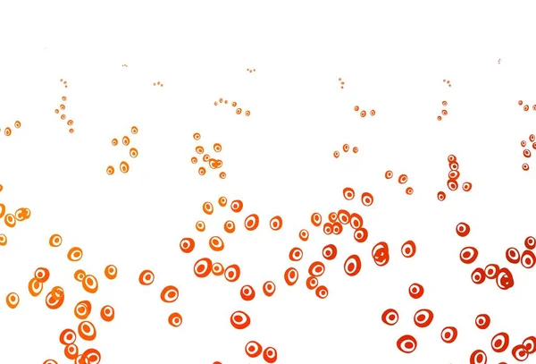 Fondo Vector Naranja Claro Con Burbujas Ilustración Abstracta Con Burbujas — Archivo Imágenes Vectoriales