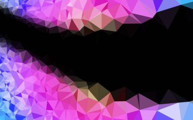 Açık Çokrenkli, Gökkuşağı vektör bulanık üçgen şablonu. Renkli soyut çizimler ve gradyan. Web siteniz için çokgen tasarım.