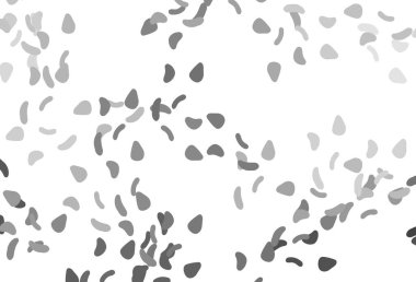 Açık gümüş, rastgele şekilli gri vektör dokusu. Rastgele şekillerle soyut tarzda dekoratif tasarım. Bir cep telefonu için arka plan.