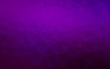 Koyu Mor vektör üçgen mozaik şablon. Soyut ve gradyan renkte renkli çizimler. Arkaplan için desenli kalıp.
