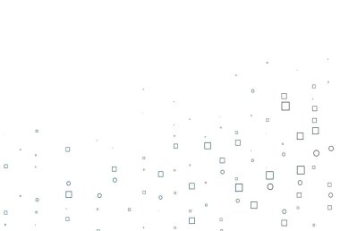 Dikdörtgenli, kare şeklinde hafif BLUE vektör düzeni. Dikdörtgenleri ve kareleri olan güzel bir çizim. Reklamınız, posteriniz, afişiniz için en iyi tasarım.