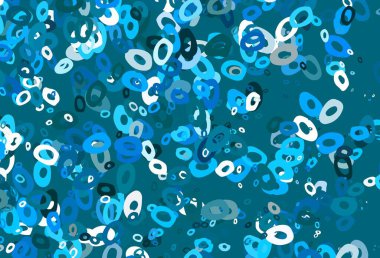 Çemberli hafif Mavili vektör şablonu. Bulanık yağmur damlaları olan soyut bir çizim. Marka kitabın için tamamen yeni bir şablon.