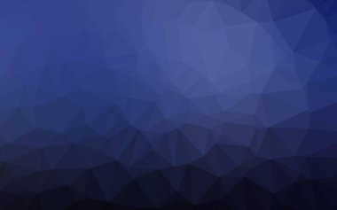 Koyu mavi vektör soyut çokgen doku. Parlak renkli bir illüstrasyonla yepyeni bir tarz. Arkaplan için desenli kalıp.