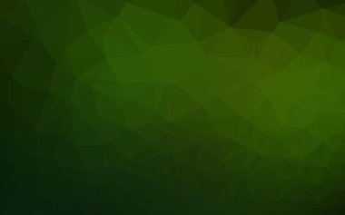 Açık yeşil vektör çokgen şablonu. Gradyanı olan belirsiz bir soyut çizim. İşiniz için yepyeni bir tasarım..