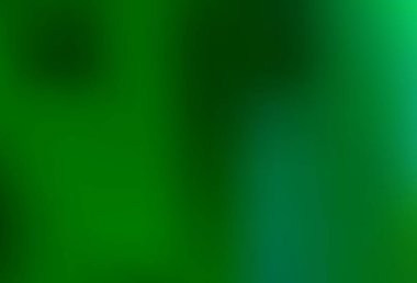 Açık yeşil vektör modern bokeh deseni. Yaratıcı illüstrasyon, yarım tonlu ve eğimli. Marka kitabı için şık bir kapak..