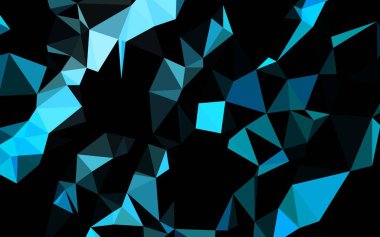 Açık BLUE vektör çokgen arkaplan. Gıcır gıcır rengarenk bir illüstrasyon. Marka kitabı için şık bir desen.