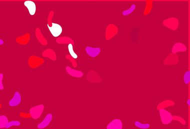 Açık Mor, soyut şekilli pembe vektör arkaplan. Renkli rastgele şekillerle modern soyut illüstrasyon. Web siteniz için basit tasarım.