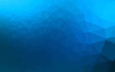 Açık mavi vektör çokgen desen. Gradyanı olan modern geometrik soyut çizim. Web siteniz için çokgen tasarım.