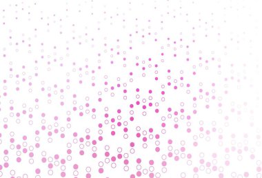 Dairesel şekilli açık pembe vektör düzeni. Doğa tarzında renkli baloncuklu soyut illüstrasyon. Marka kitabın için tamamen yeni bir şablon.