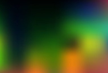 Dark Multicolor, Gökkuşağı vektörü parlak soyut arkaplanı bulanıklaştırdı. Zarif bir tasarıma sahip soyut bir çizim. Tasarımınız için yepyeni bir şablon.