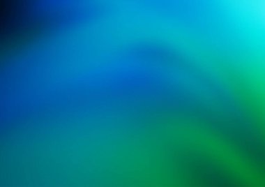 Açık mavi, yeşil vektör soyut parlak deseni bulanıklaştırdı. Gradyanı olan modern geometrik soyut çizim. Yaratıcı tasarımlarınızın arkaplanı.