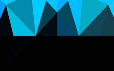 Açık BLUE vektörü soyut çokgen örtüsü. Soyut ve gradyan renkte renkli çizimler. Tamamen yeni şablon marka kitabınız için kullanılabilir.