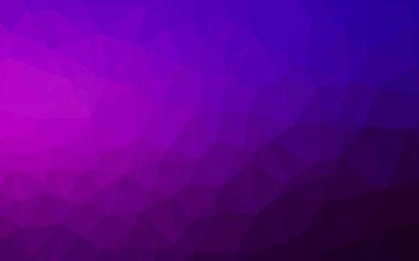 Koyu Mor, pembe vektör çokgen arkaplan. Zarif bir tasarıma sahip soyut bir çizim. İşiniz için en iyi üçgen tasarım..
