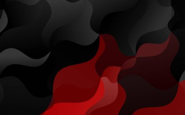 Soyut çizgileri olan açık kırmızı vektör şablonu. Belirsiz, soyut ve gradyan bir çizim. İş tasarımınız için tamamen yeni bir şablon.