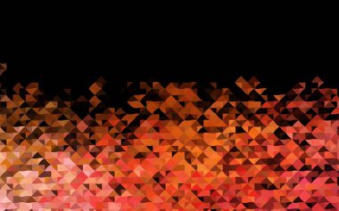 Koyu sarı, çokgen şeklinde turuncu vektör deseni. Soyut üçgenli dekoratif tasarım. Web siteleri için şablon kullanılabilir.