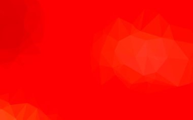 Açık Kırmızı Vektör soyut çokgen düzeni. Çokgen şekilli bir örnek. Marka kitabı için şık bir desen.