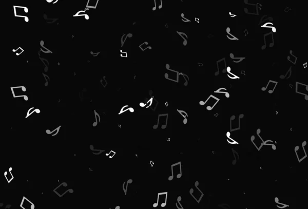 Fond Vectoriel Coloré Clair Avec Des Symboles Musique Clés Musique — Image vectorielle