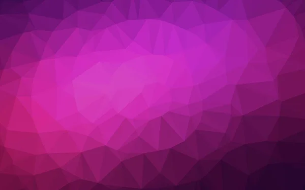 Patrón Triángulo Borroso Vectorial Rosa Oscuro Ilustración Brillante Que Consiste — Vector de stock