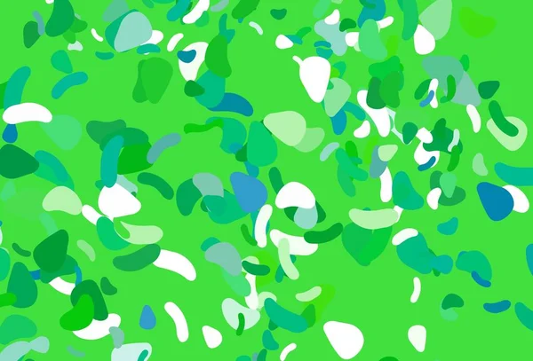 Світло Блакитна Зелена Векторна Текстура Випадковими Формами Ілюстрація Барвистими Градієнтними — стоковий вектор