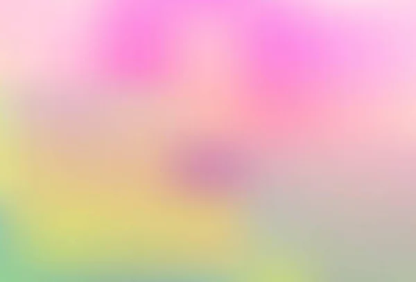 Licht Roze Groene Vector Wazig Gekleurde Achtergrond Kleurrijke Illustratie Abstracte — Stockvector
