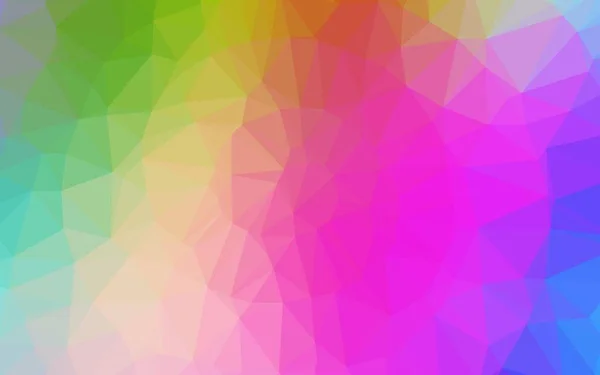 Lumière Multicolore Rainbow Vecteur Abstrait Texture Polygonale Échantillon Géométrique Triangulaire — Image vectorielle