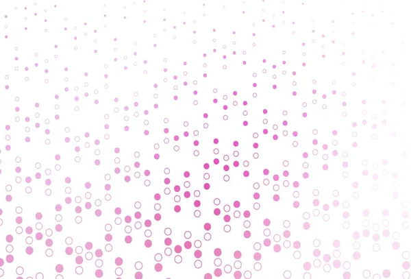Light Pink Vector Layout Circle Shapes Abstract Illustration Colored Bubbles — Stock Vector