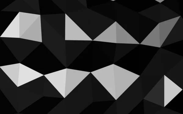 Hellsilber Grau Vektor Abstrakte Polygonale Textur Nagelneue Farbenfrohe Illustration Mit — Stockvektor